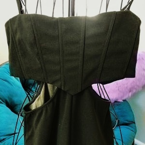 Brand New Sexy Dark Green Dress - Picture 1 of 3